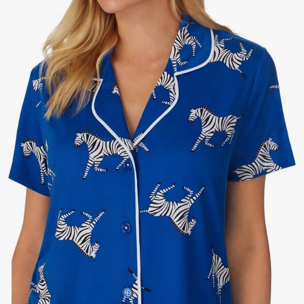 Room service zebra pj set EUC - top L bottom M - Picture 2 of 10